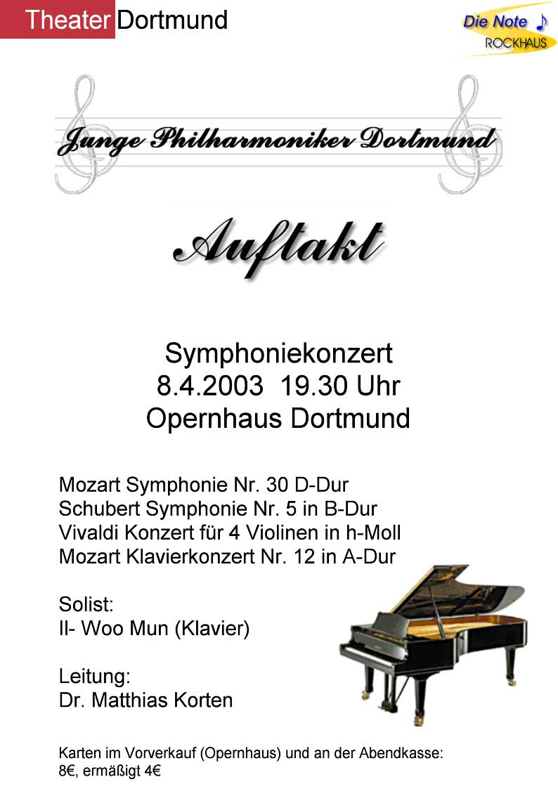 Plakat - Auftakt - 08.04.2003